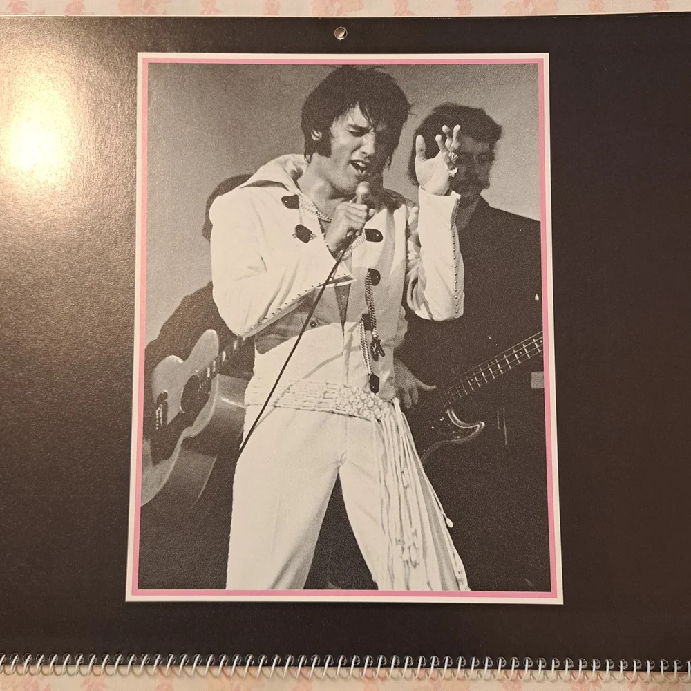 Vintage 1990 Elvis Calendar VGC